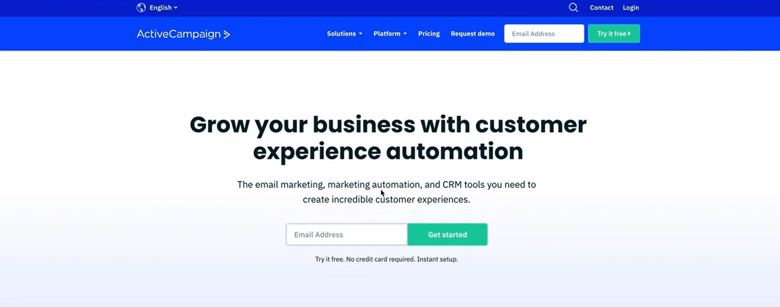 1 active campaign homepage