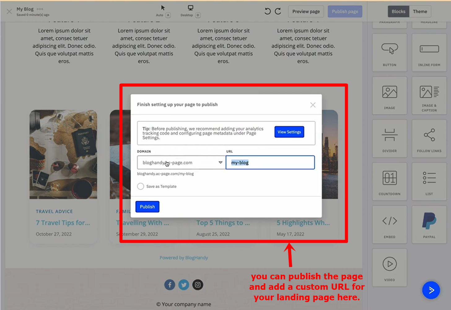 19 publish your activecampaign landing page