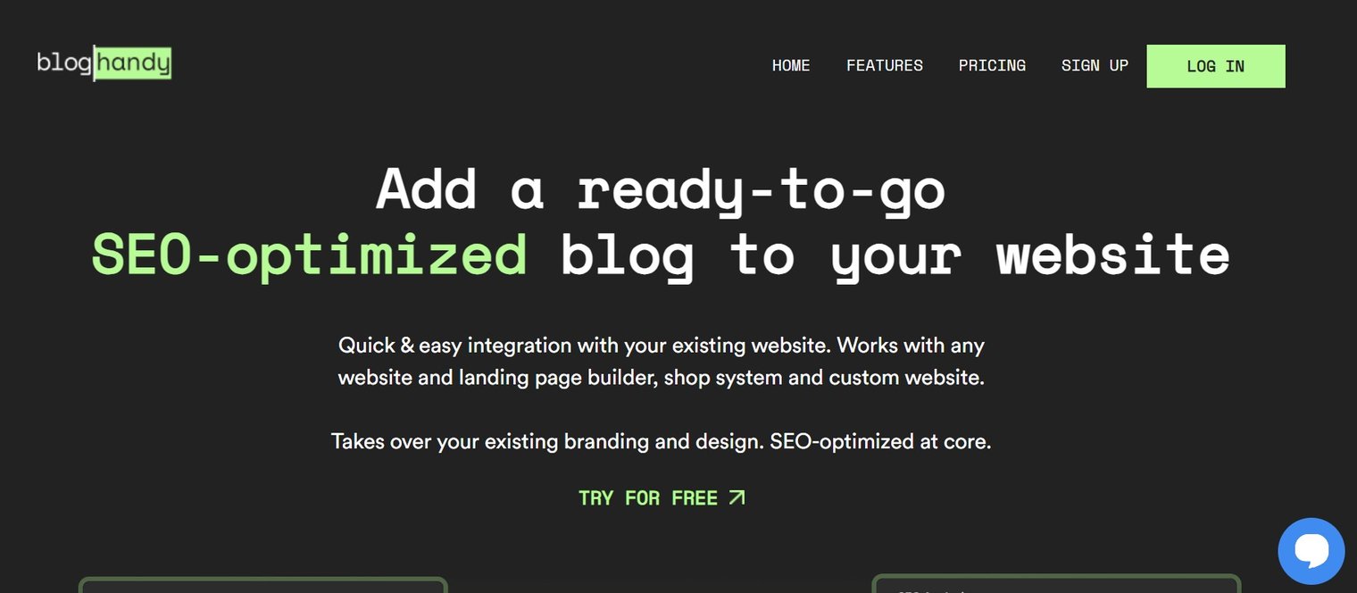 bloghandy homepage