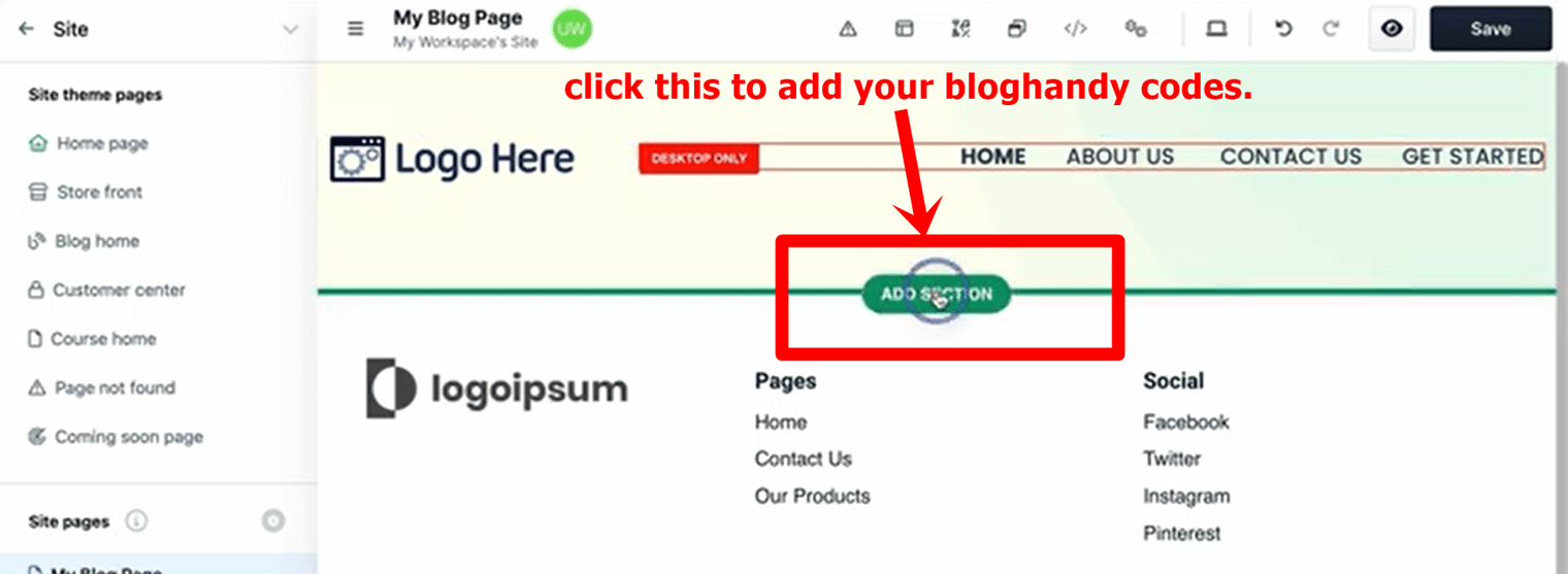 #12 add a new section for your blog