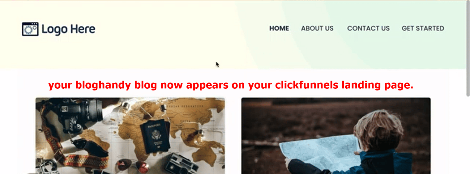 #19 your bloghandy blog is now added to clickfunnels landing page