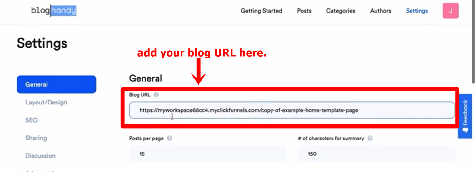 #20 add clickfunnels blog to your bloghandy settings