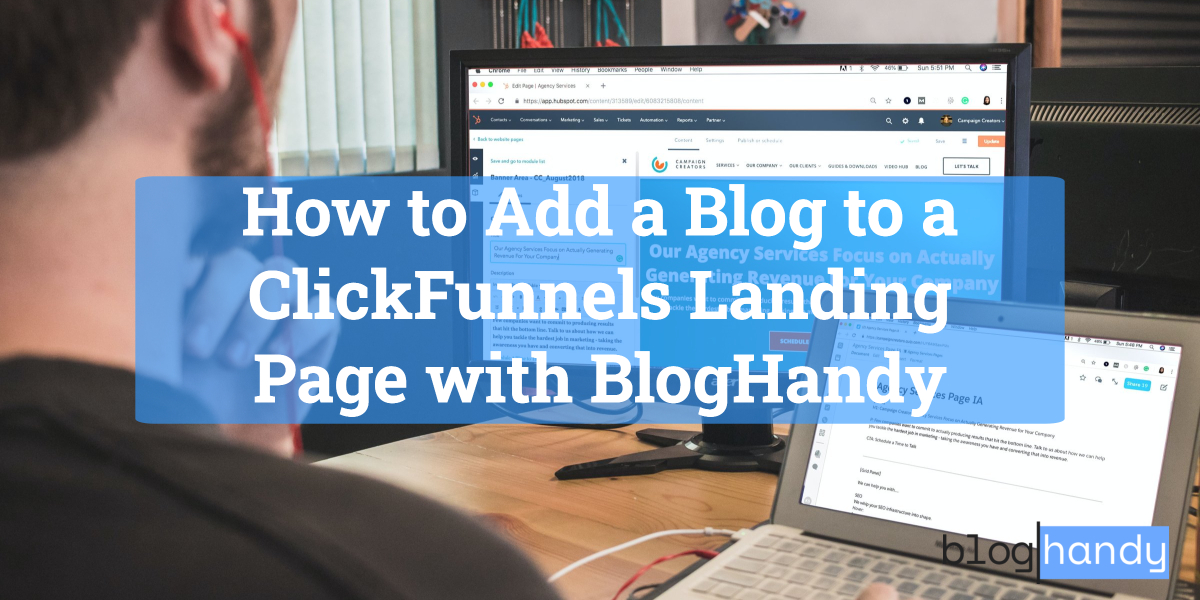 How to Add a Blog to a ClickFunnels Landing Page with BlogHandy