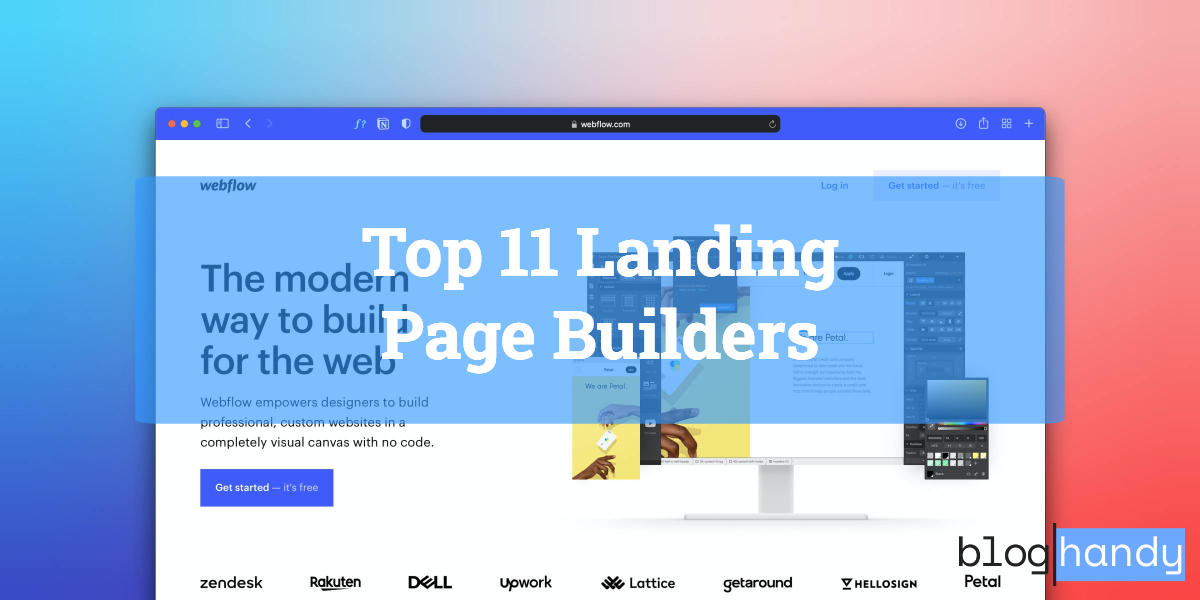 Top 11 Landing Page Builders in 2022