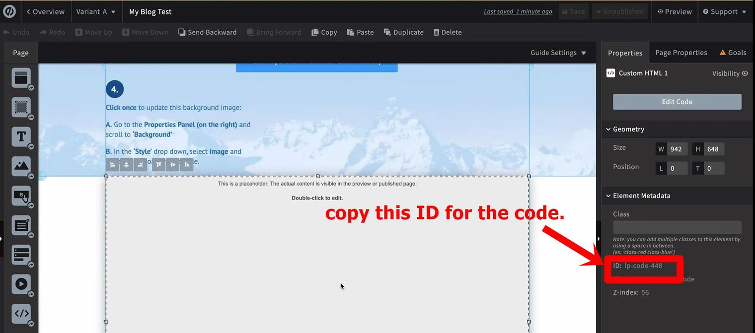 10 copy the ID for the css code