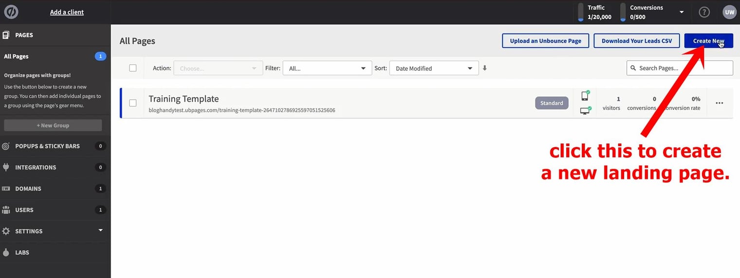 3 create a new unbounce landing page (1)