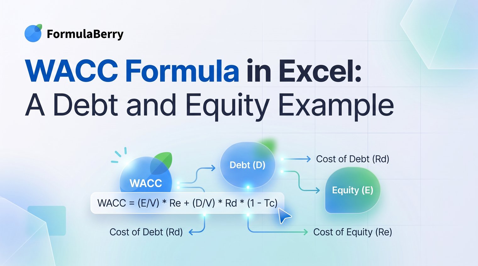 WACC Formula in Excel: A Debt and Equity Example