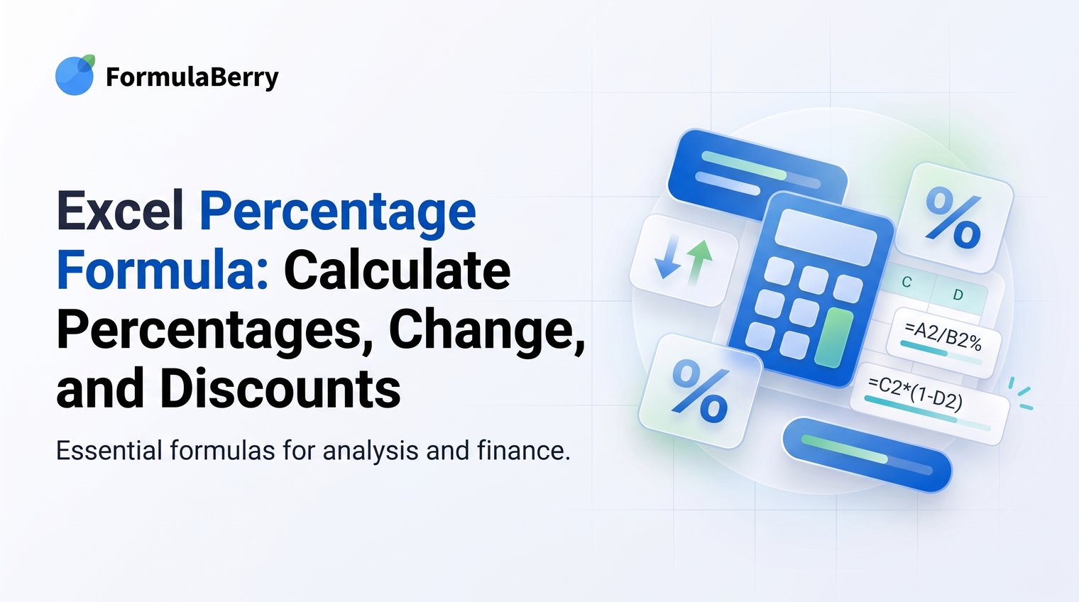 Excel Percentage Formula: Calculate Percentages, Change, and Discounts
