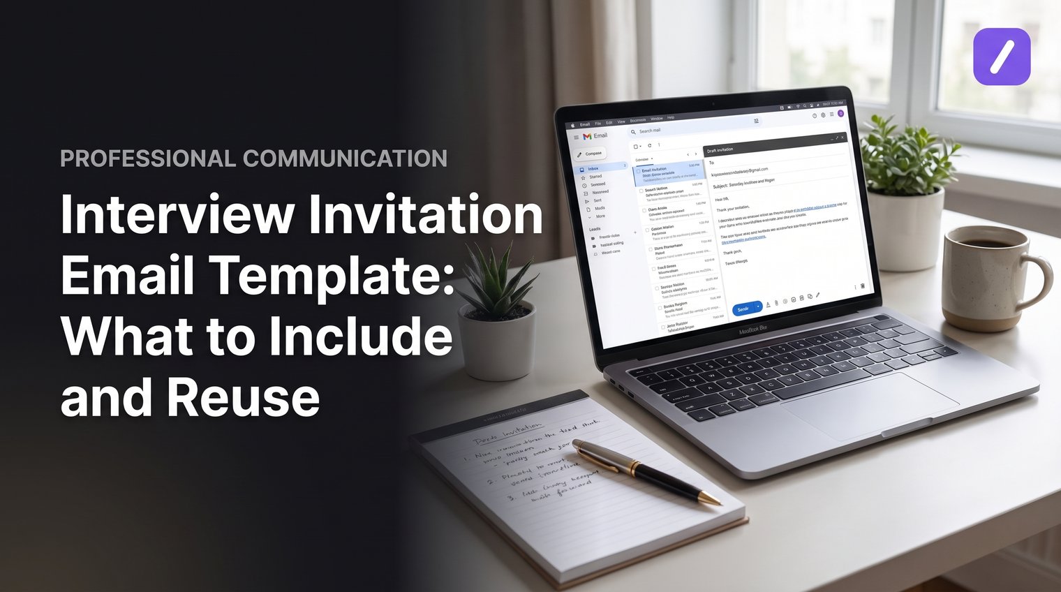 Interview Invitation Email Template: What to Include and Reuse
