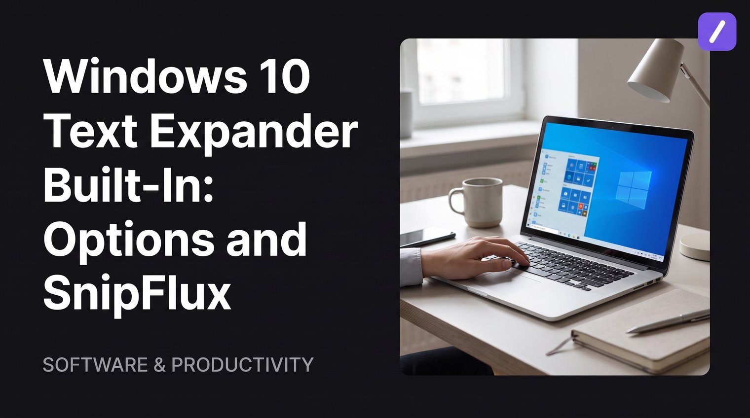 Windows 10 Text Expander Built-In: Options and SnipFlux