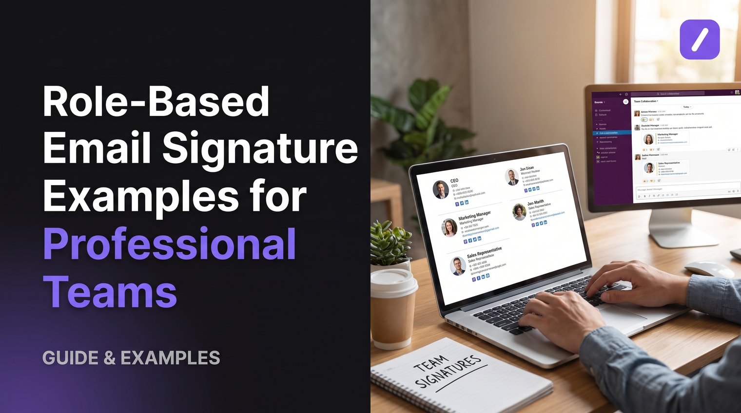 Role-Based Email Signature Examples for Professional Teams