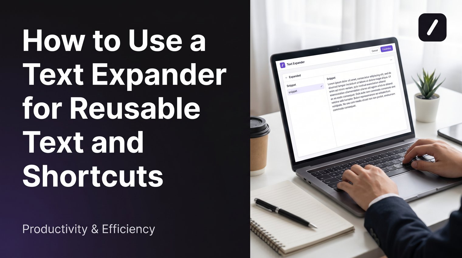 How to Use a Text Expander for Reusable Text and Shortcuts
