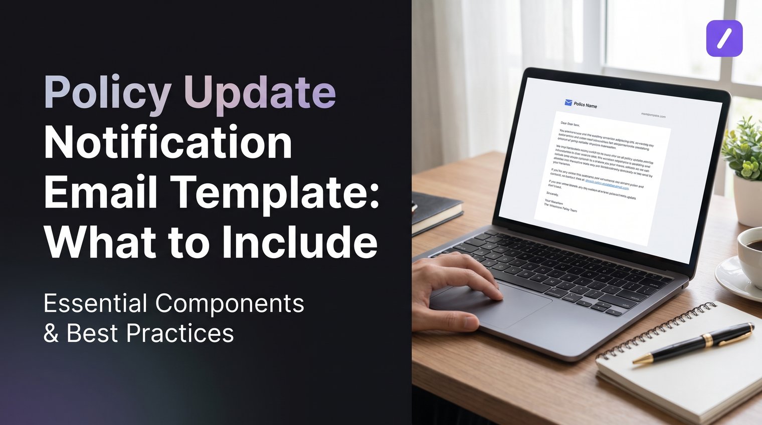 Policy Update Notification Email Template: What to Include