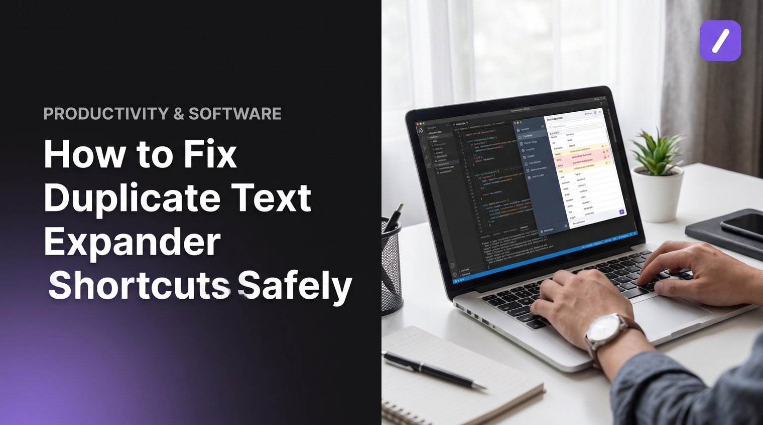 How to Fix Duplicate Text Expander Shortcuts Safely