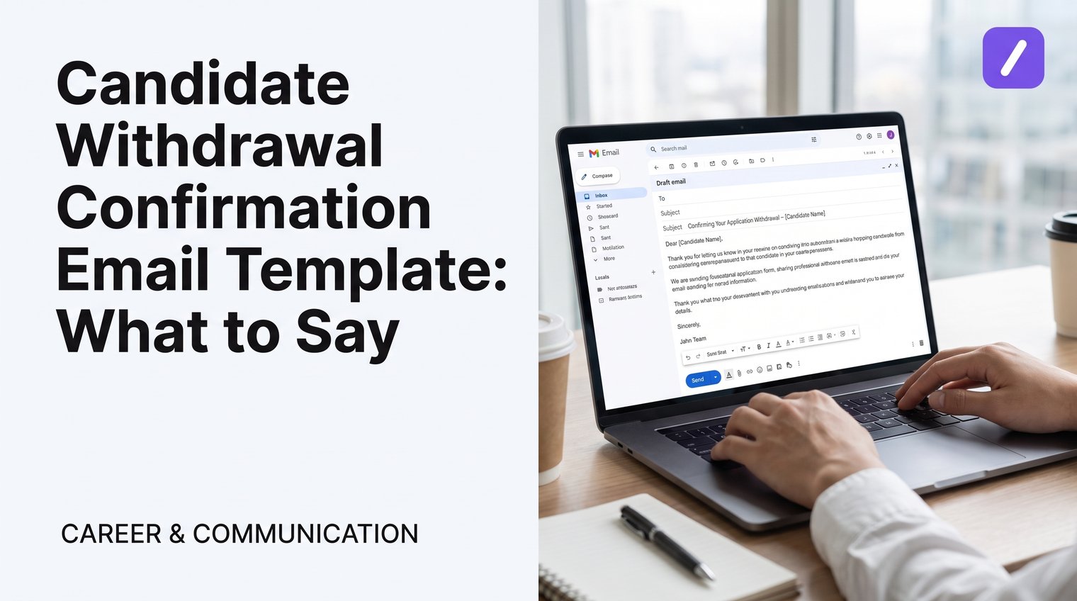 Candidate Withdrawal Confirmation Email Template: What to Say