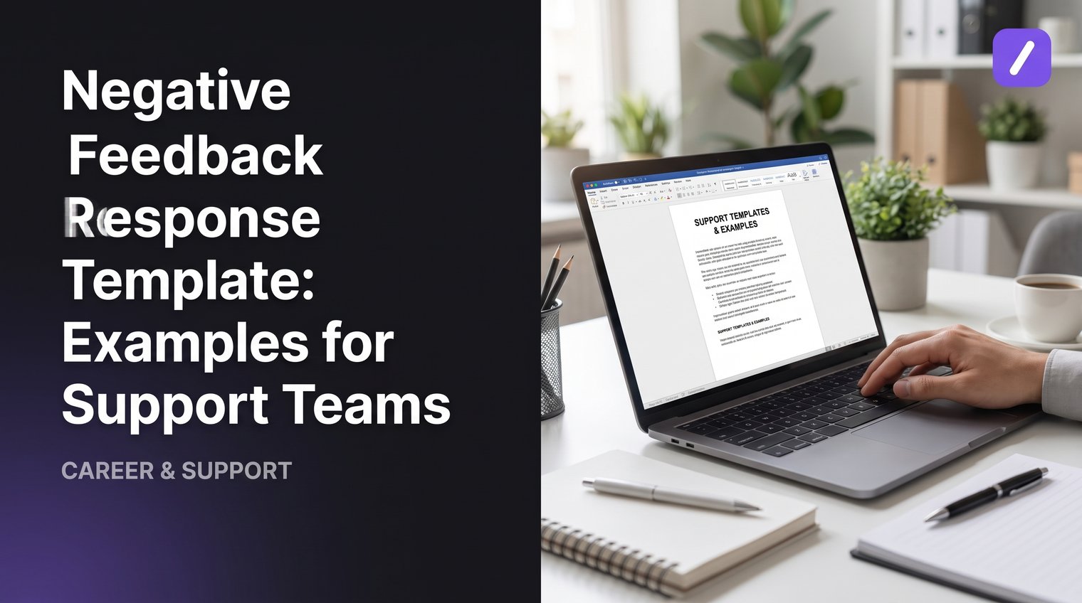 Negative Feedback Response Template: Examples for Support Teams