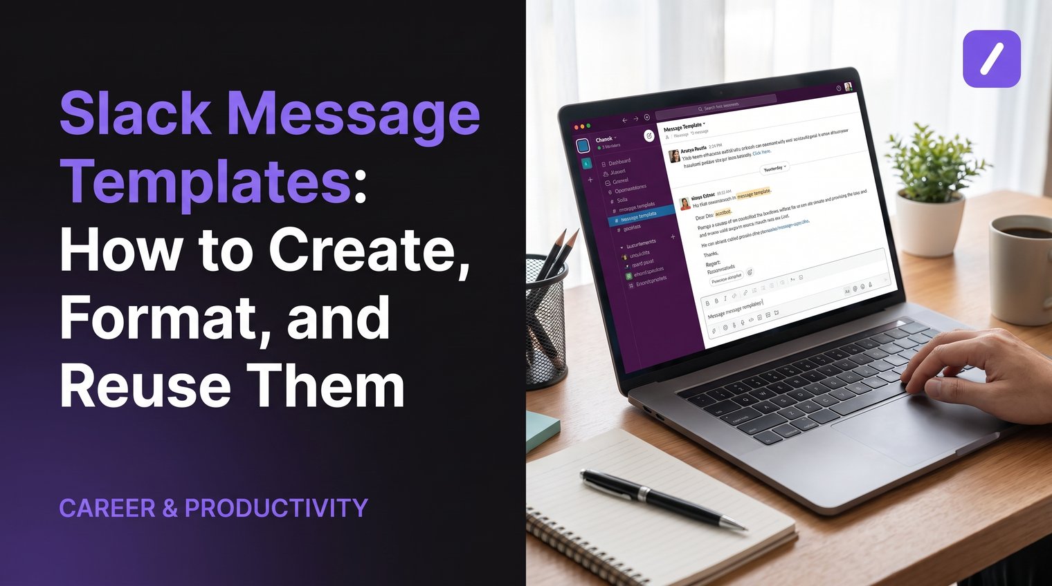Slack Message Templates: How to Create, Format, and Reuse Them
