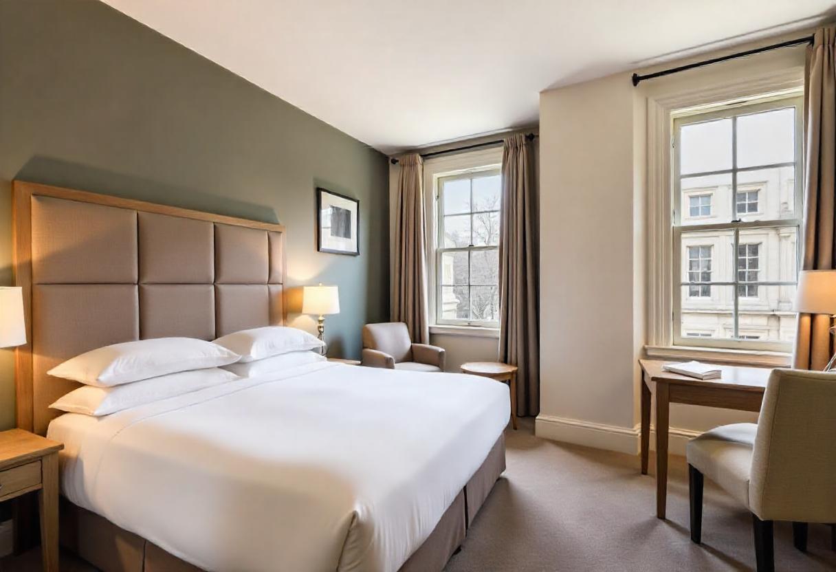 Budget hotel building on the outskirts of London