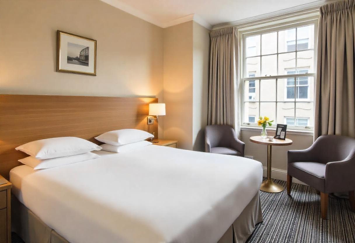 Affordable hotel building near a London Underground station