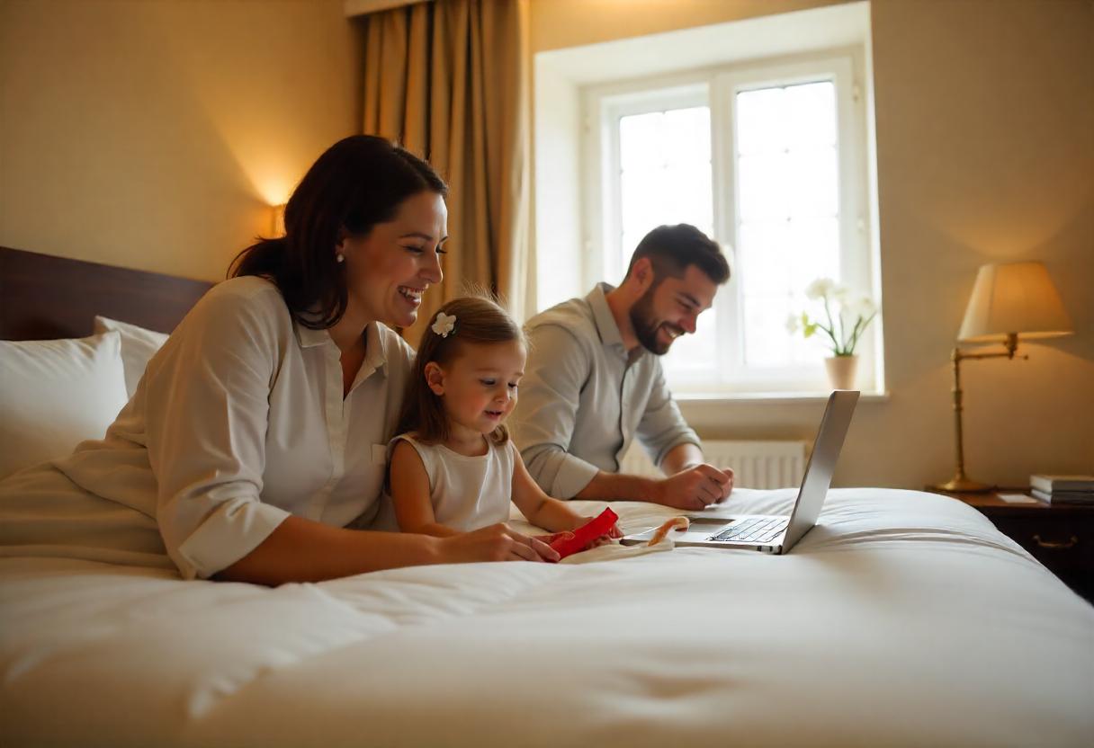 Stylish budget hotel room in central London