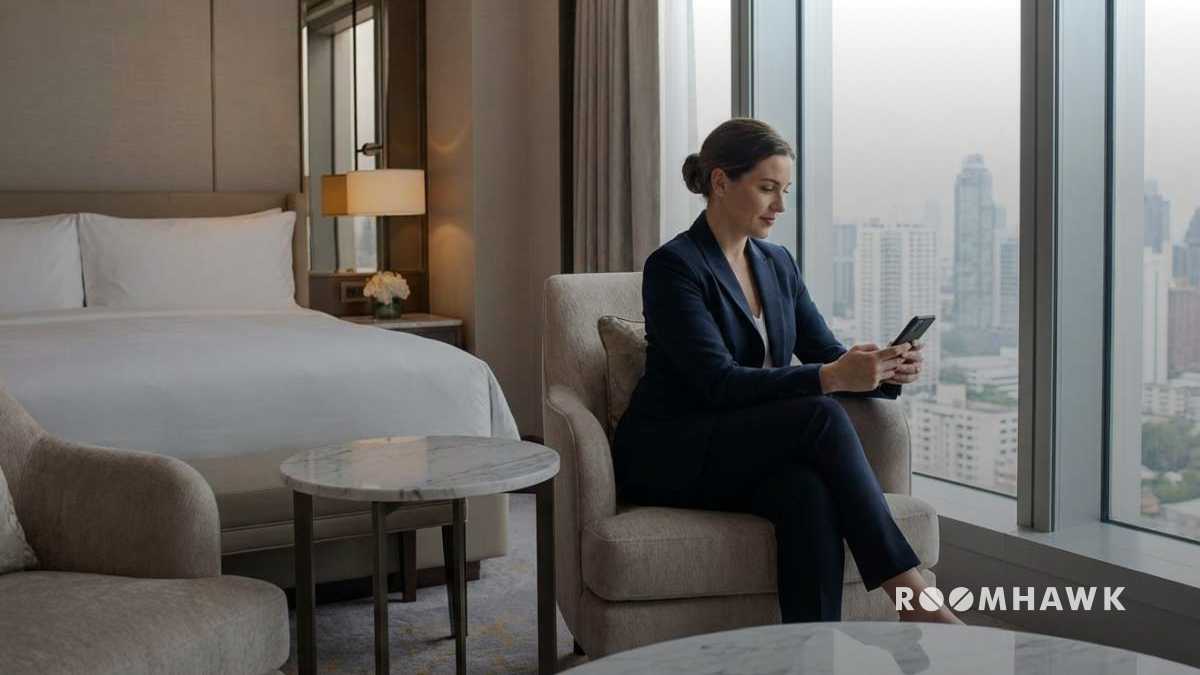 looked cheap hotel using app