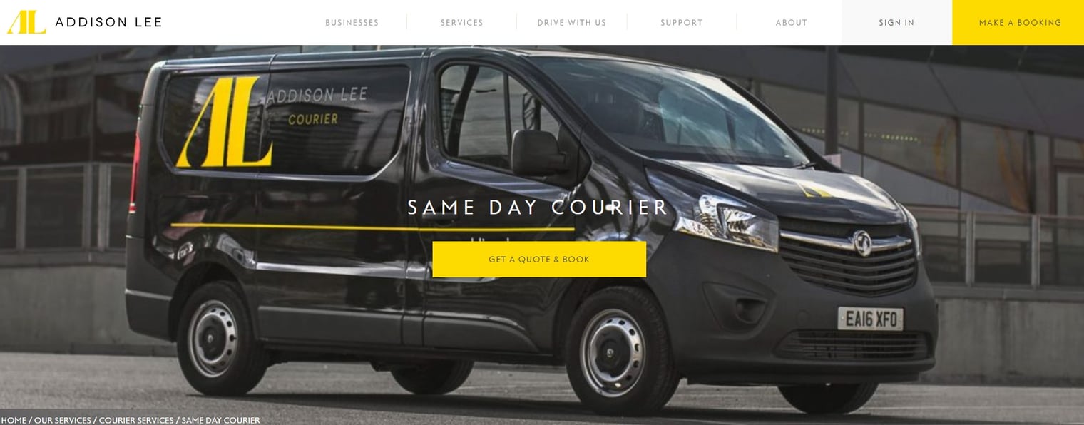 Addison Lees Homepage on their website