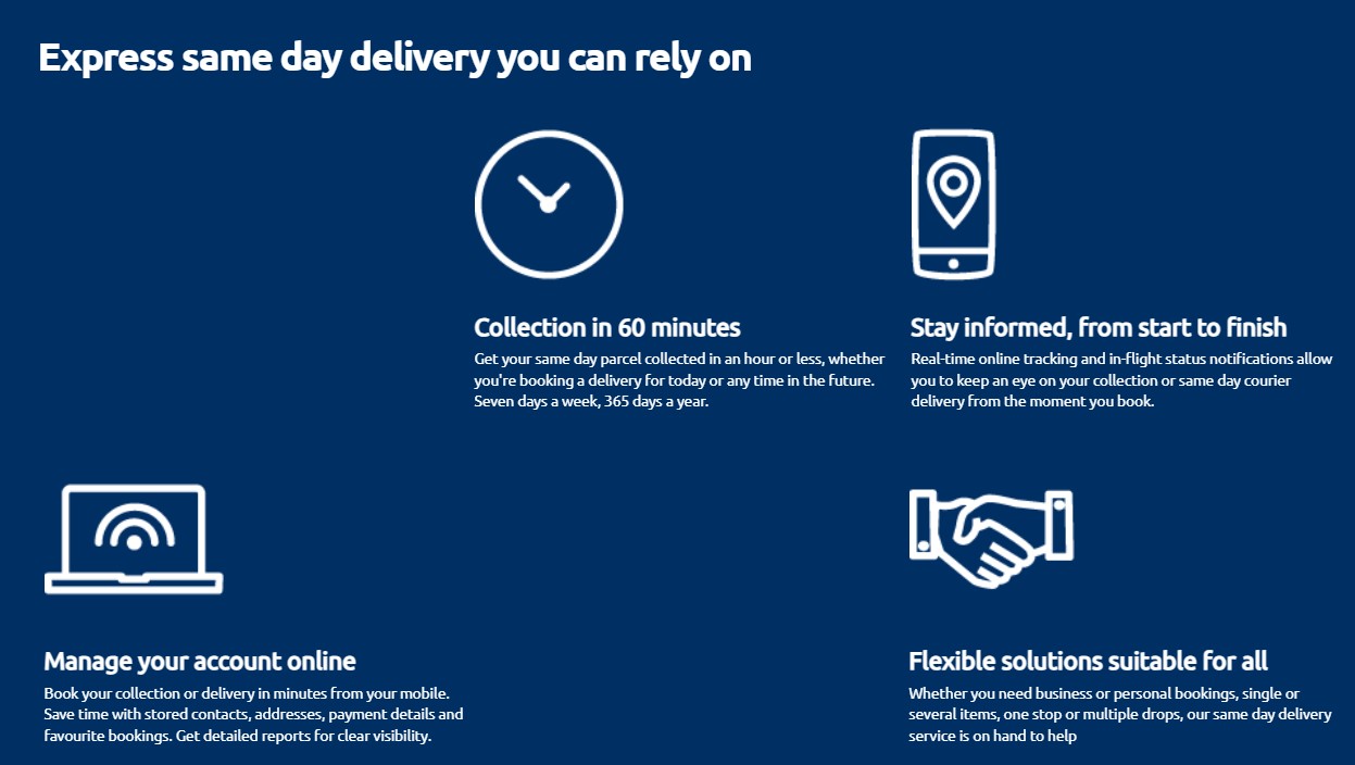 Same Day Delivery With City Sprint