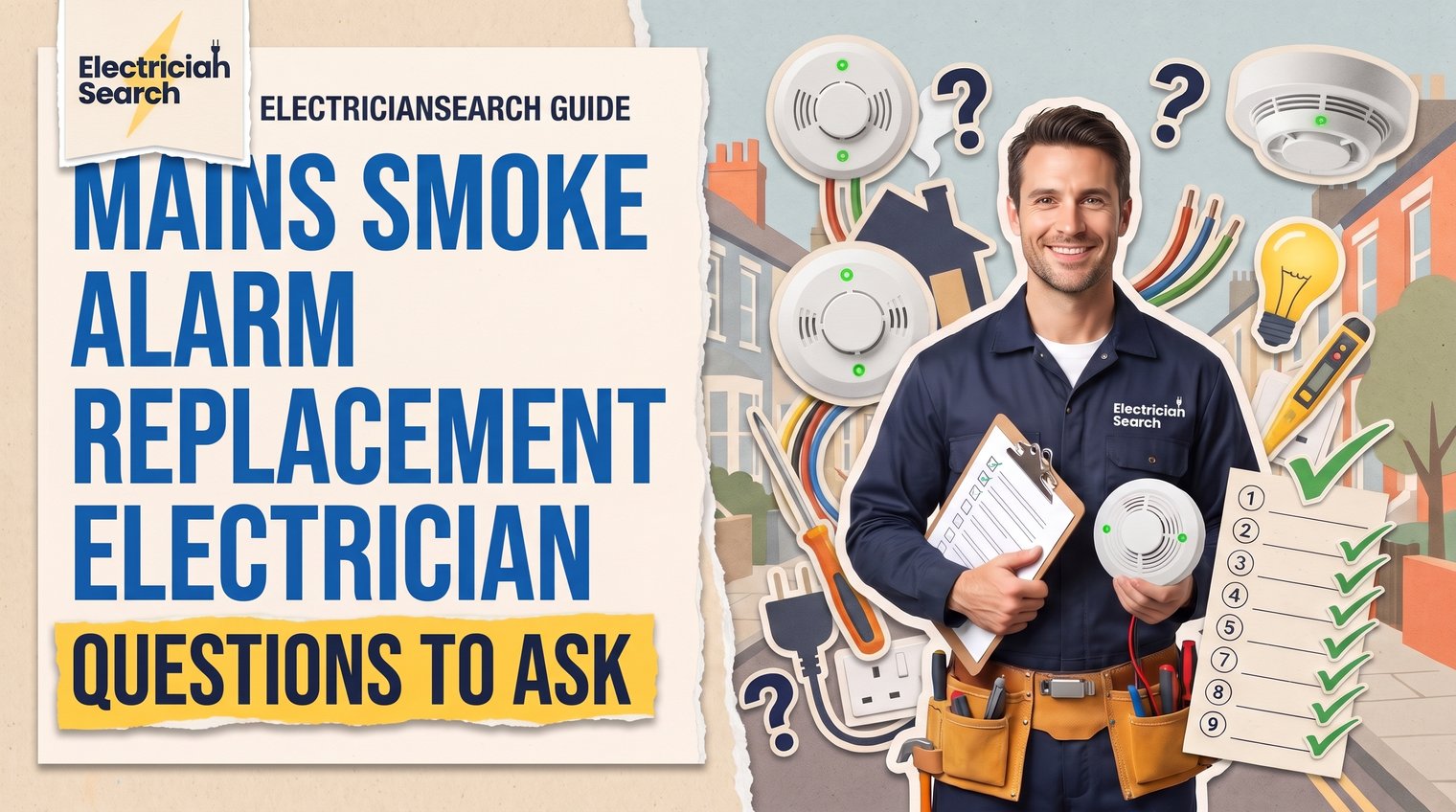 Mains Smoke Alarm Replacement Electrician: Questions to Ask