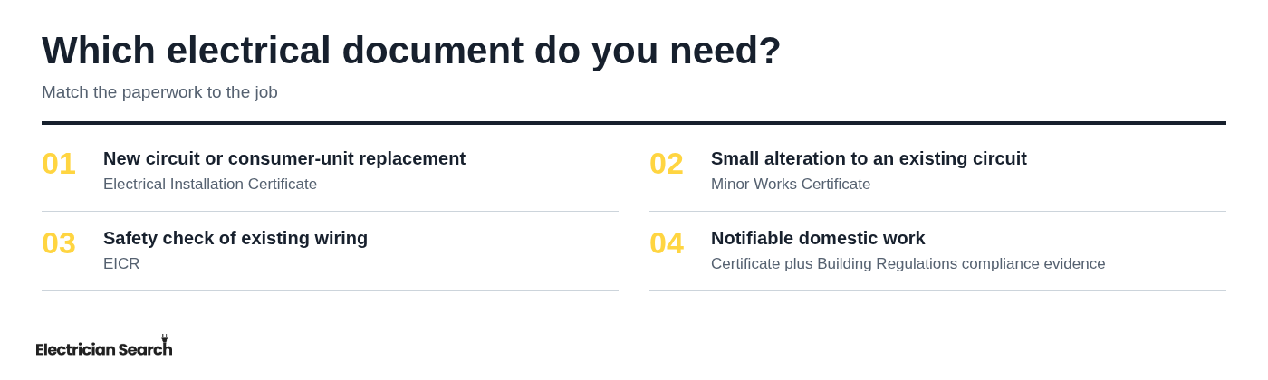 Which electrical document do you need?